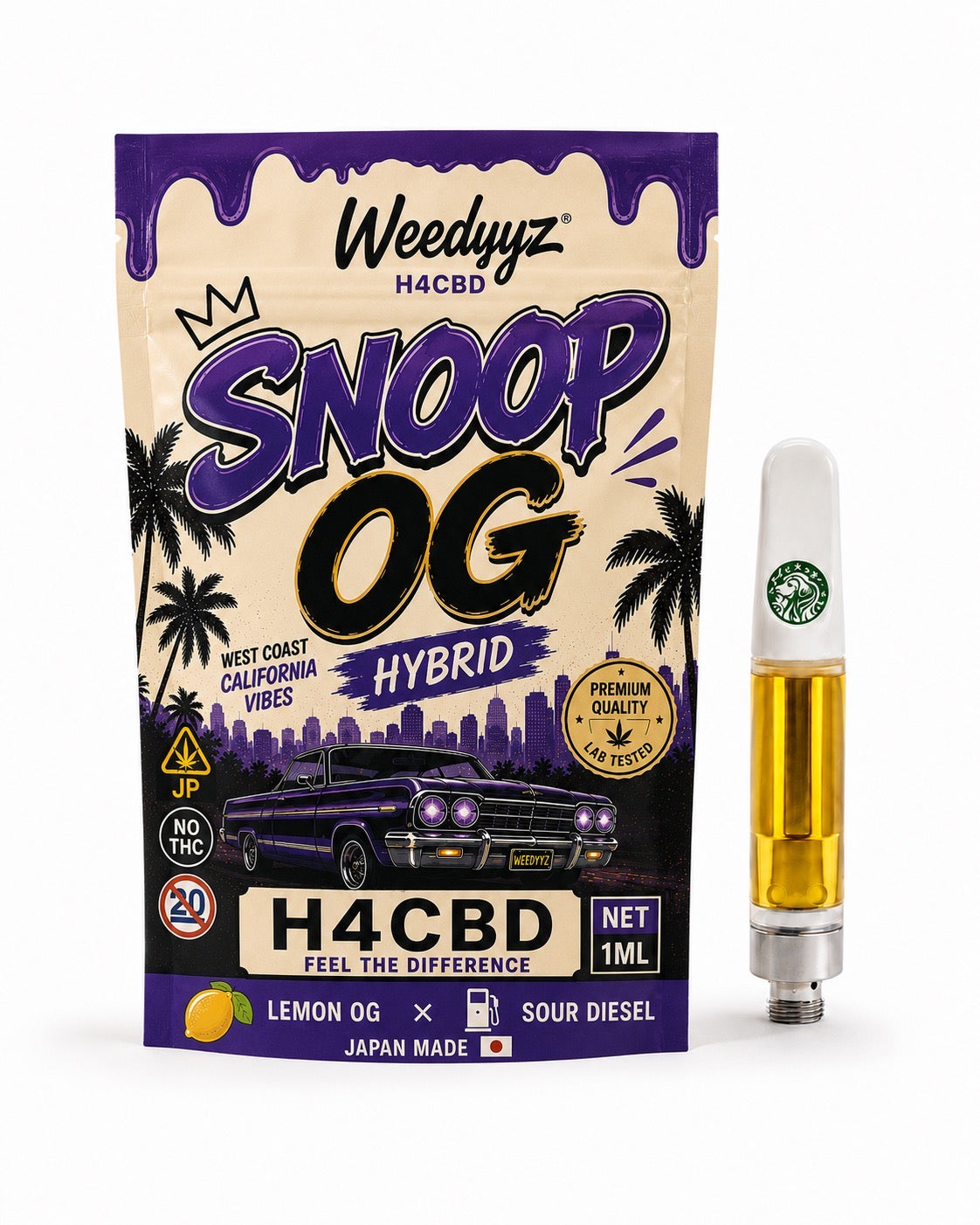 H4CBDリキッド - Snoop OG　1ml