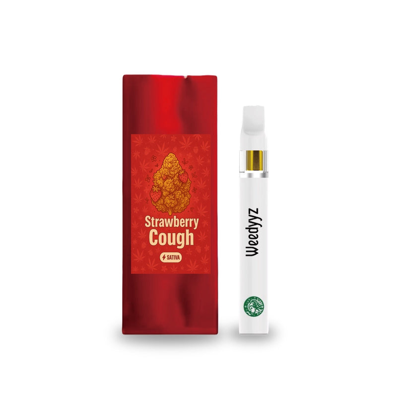 H4CBDリキッド - Strawberry Cough 1ml  バッテリー内蔵型