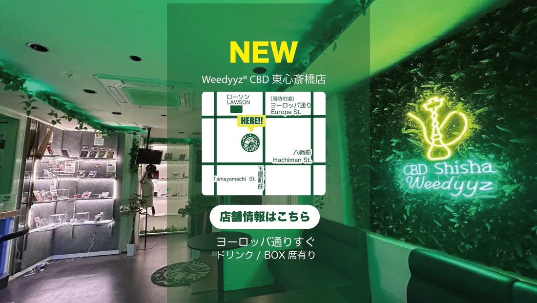 Weedyyz ウィーディーズ　大阪　Osaka 東心斎橋　アメリカ村　Japan CBD CRDH CBN CBG H4CBH H4CBD 420 